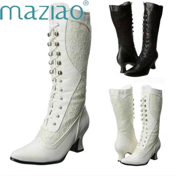 white black boots women pointy toe spike kitten heels winter knight boots lace up princess lolita cosplay mid calf maziao
white black boots women pointy toe spike kitten heels winter knight boots lace up princess lolita cosplay mid calf maziao