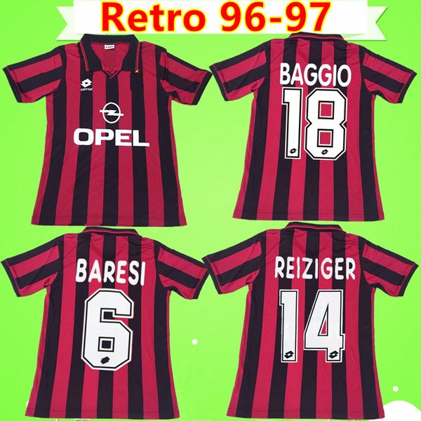 Ac milan retro cami eta 1996 1997 maldini maillot 96 97 weah albertini occer jer ey dugarry vintage maglia baggio imone football hirt
Ac milan retro cami eta 1996 1997 maldini maillot 96 97 weah albertini occer jer ey dugarry vintage maglia baggio imone football hirt