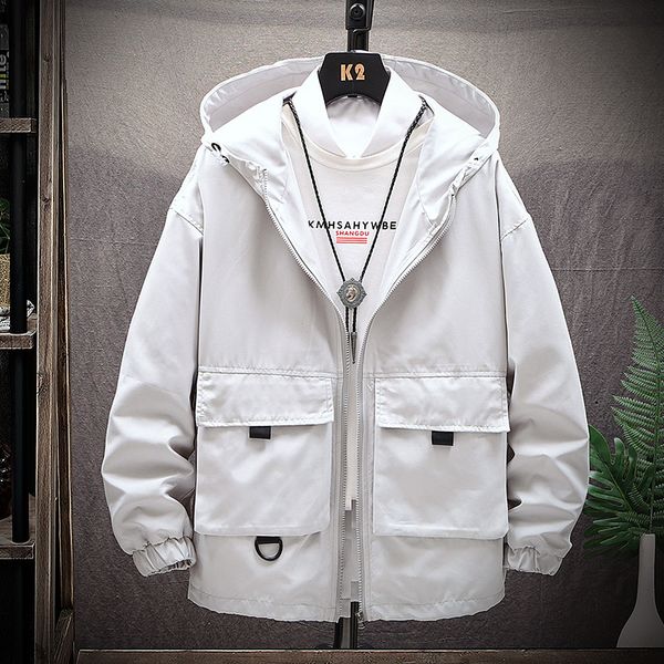 autumn new jacket men fashion solid color casual hooded tooling jacket man streetwear hip hop bomber large size m-5xl, Black;brown
autumn new jacket men fashion solid color casual hooded tooling jacket man streetwear hip hop bomber large size m-5xl, Black;brown