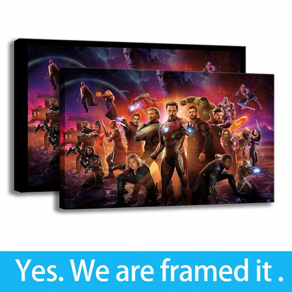 avengers infinity war art canvas marvel hero painting print room decor framed art - ready to hang - support customization
avengers infinity war art canvas marvel hero painting print room decor framed art - ready to hang - support customization