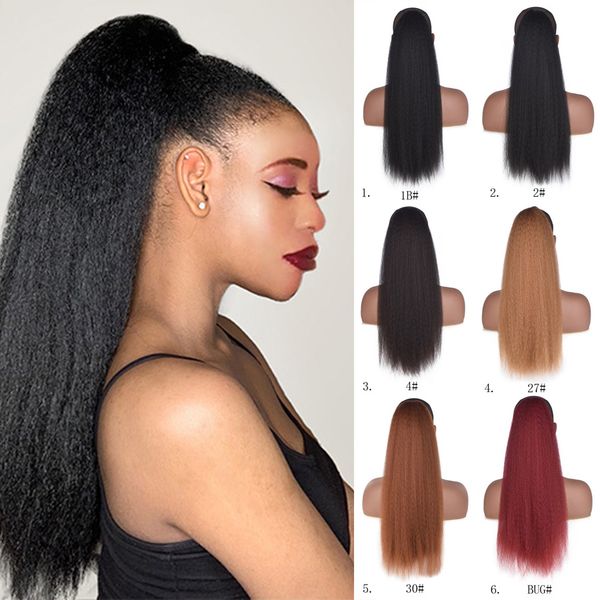 22 inch synthetic kinky straight ponytail hair extensions drawstring afro yaki ponytail hair pieces for women brown burgundy long ponytail
22 inch synthetic kinky straight ponytail hair extensions drawstring afro yaki ponytail hair pieces for women brown burgundy long ponytail