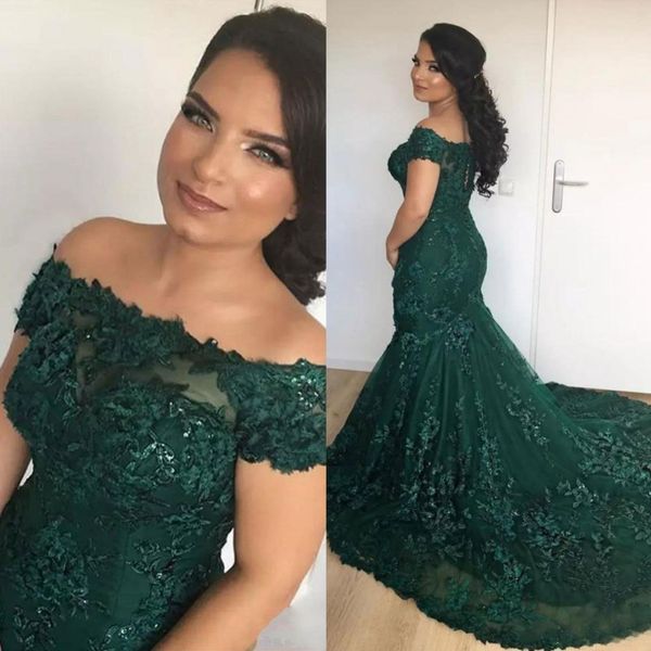 dark green lace mermaid evening dresses off the shoulder neck sequined prom dress plus dress appliqued tulle formal gowns, Black;red
dark green lace mermaid evening dresses off the shoulder neck sequined prom dress plus dress appliqued tulle formal gowns, Black;red
