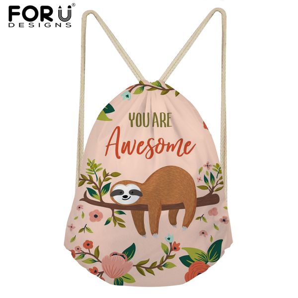 forudesigns school girls small drawstring bag cute cartoon animal sloth print women's mochila storage bags cinch shoulder bags
forudesigns school girls small drawstring bag cute cartoon animal sloth print women's mochila storage bags cinch shoulder bags