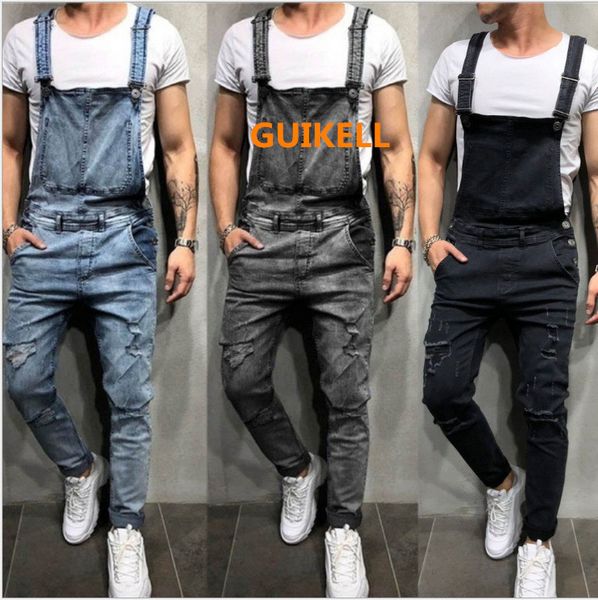 guikell wish fashion men's suspenders denim panties torn jeans pants popular work clothes, Blue
guikell wish fashion men's suspenders denim panties torn jeans pants popular work clothes, Blue