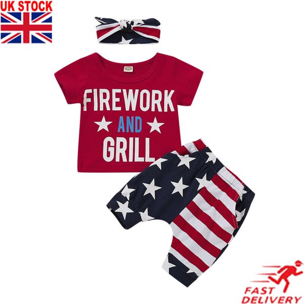 0-24m toddler kids boys clothes independence day t-shirt+shorts pants summer baby outfit, White
0-24m toddler kids boys clothes independence day t-shirt+shorts pants summer baby outfit, White
