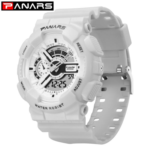 panars digital watch men student led double display multi-function watches waterproof sport watch fashion wristwatch mens women, Slivery;brown
panars digital watch men student led double display multi-function watches waterproof sport watch fashion wristwatch mens women, Slivery;brown