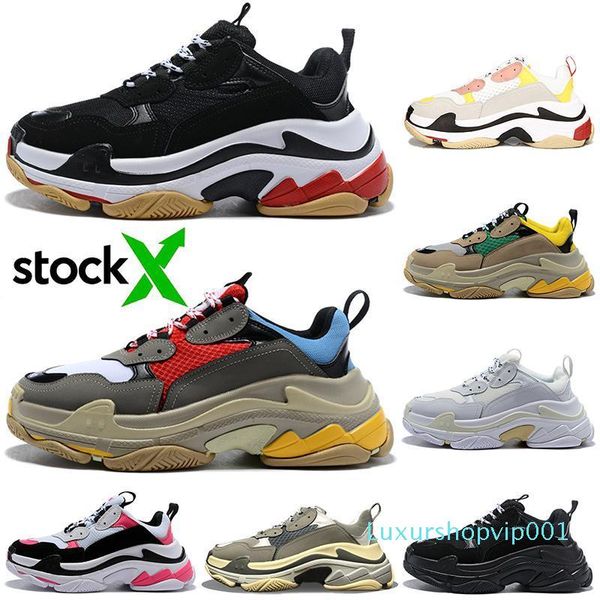stock x triple s designer casual shoes men women platform chaussures low old dad sneaker men trainers luxury fashion shoes 36-45 vintage 001, Black
stock x triple s designer casual shoes men women platform chaussures low old dad sneaker men trainers luxury fashion shoes 36-45 vintage 001, Black