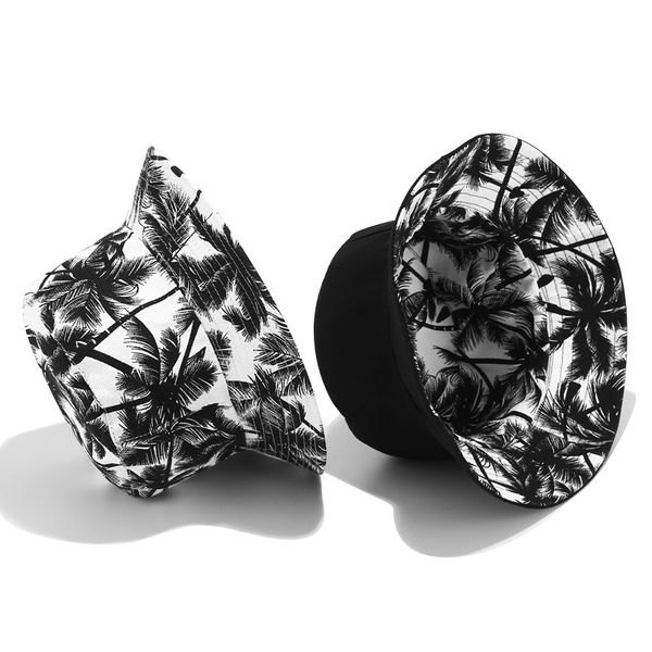 2019 new fashion summer reversible black white coconut tree printed fisherman caps bucket hats gorro pescador men women
2019 new fashion summer reversible black white coconut tree printed fisherman caps bucket hats gorro pescador men women