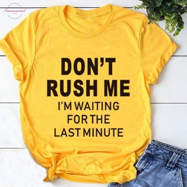 dont rush me letter print yellow t shirt women short sleeve o neck loose tshirt 2019 letter summer women tee shirt, White
dont rush me letter print yellow t shirt women short sleeve o neck loose tshirt 2019 letter summer women tee shirt, White