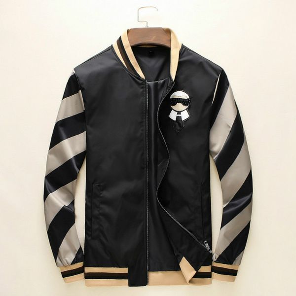 men designer jackets 2019 new arrival mens zipper neck striped printed with pattern jacekts mens luxury casual clothing coat, Black;brown
men designer jackets 2019 new arrival mens zipper neck striped printed with pattern jacekts mens luxury casual clothing coat, Black;brown