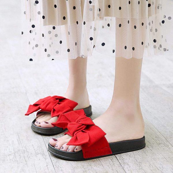 2019 summer fashion bowknot slippers women beach flip flops summer sandals slip- resistant slippers flat big size 35-44, Black
2019 summer fashion bowknot slippers women beach flip flops summer sandals slip- resistant slippers flat big size 35-44, Black
