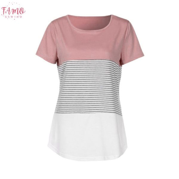 summer patchwork stripe t shirt women tee casual short sleeve beach t shirt female tunic ropa mujer c2235, White
summer patchwork stripe t shirt women tee casual short sleeve beach t shirt female tunic ropa mujer c2235, White
