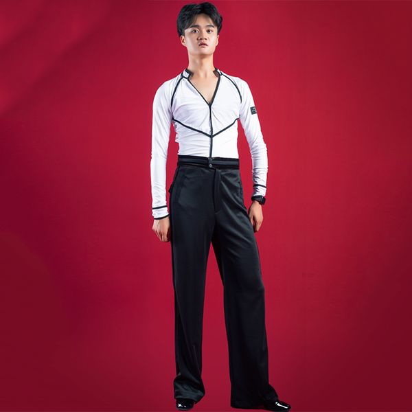 latin dance costume men fashion salsa tango samba ballroom practice wear male cha cha rumba rave performance clothing dcc132, Black;red
latin dance costume men fashion salsa tango samba ballroom practice wear male cha cha rumba rave performance clothing dcc132, Black;red