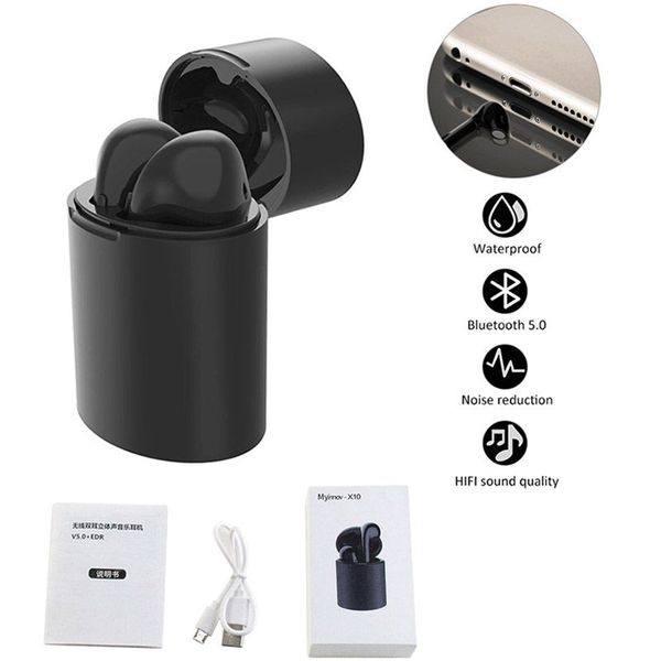 TWS X10 TWS Wireless Bluetooth V5.0 Headphones Sport Bluetooth Earphone With Charger Box for ios Andriod Samsung Huawei
TWS X10 TWS Wireless Bluetooth V5.0 Headphones Sport Bluetooth Earphone With Charger Box for ios Andriod Samsung Huawei
