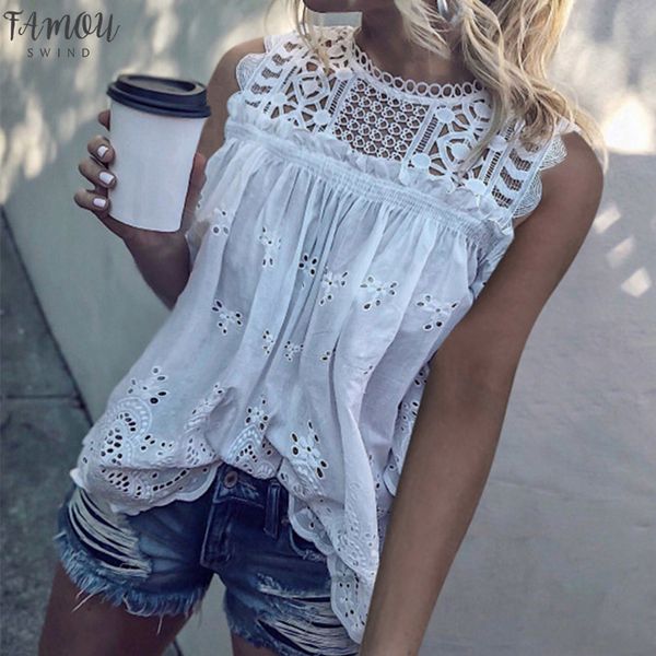 white lace hollow out cotton womens shirt tunic sleeveless o neck womens blouse 2020 summer fashion ladies shirts
white lace hollow out cotton womens shirt tunic sleeveless o neck womens blouse 2020 summer fashion ladies shirts