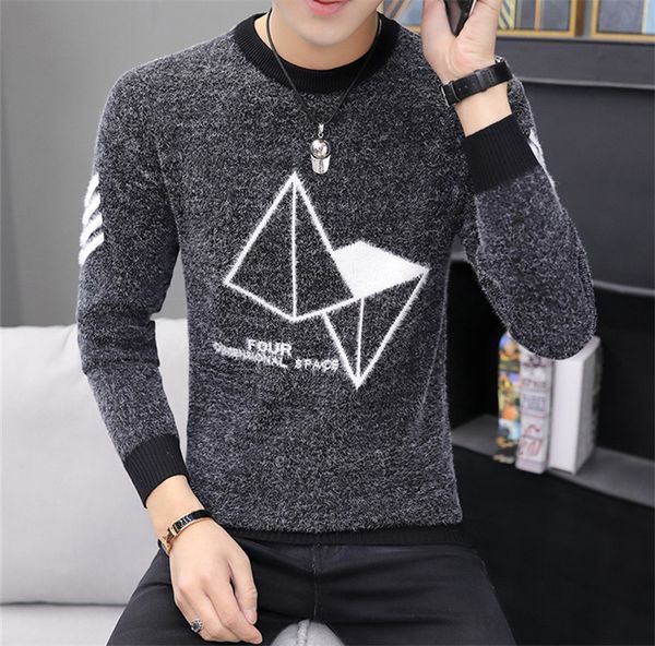 mens clothing sweaters fashion designer letters geometric printed vintage high street slim o-neck casual korean, White;black
mens clothing sweaters fashion designer letters geometric printed vintage high street slim o-neck casual korean, White;black