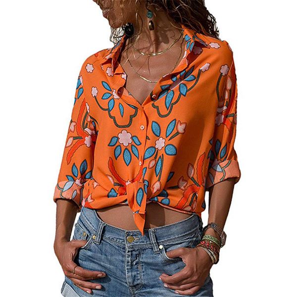 girl clothing chiffon floral lapel neck printed long sleeve summer designer shirt womens summer t-shirt, White
girl clothing chiffon floral lapel neck printed long sleeve summer designer shirt womens summer t-shirt, White