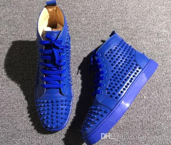 quality red bottom classic men shoes flat calf spikes black authentic leather studded sneakers louflat spiked 35-46
quality red bottom classic men shoes flat calf spikes black authentic leather studded sneakers louflat spiked 35-46