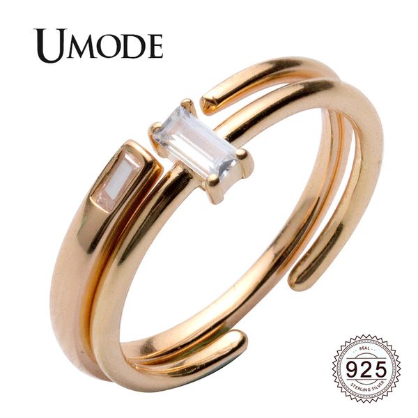 umode 100%925 sterling silver rings for women zirconia crystal geometric rings open adjustable jewelry 2019 new trendy ulr0739, Golden;silver
umode 100%925 sterling silver rings for women zirconia crystal geometric rings open adjustable jewelry 2019 new trendy ulr0739, Golden;silver
