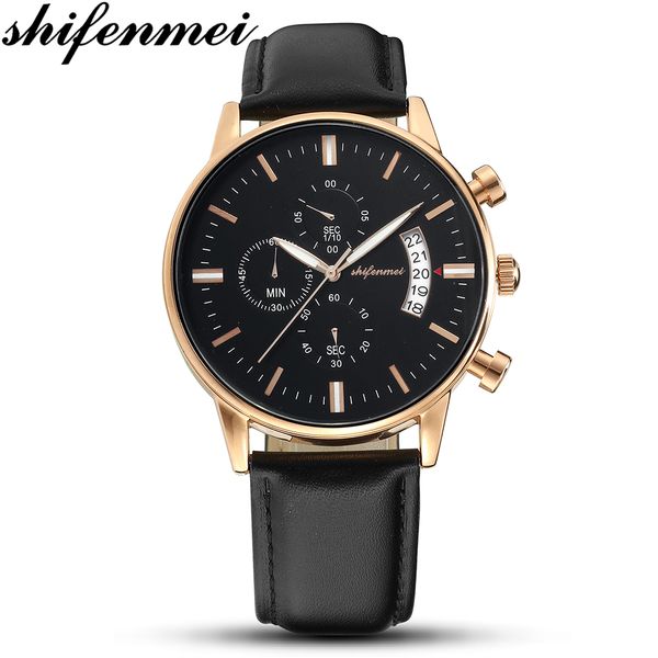 shifenmei s1082l retro design watch leather band men dress watch 2019 business leather wristwatch gift relogio masculino, Slivery;brown
shifenmei s1082l retro design watch leather band men dress watch 2019 business leather wristwatch gift relogio masculino, Slivery;brown