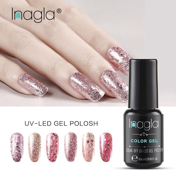 inagla rose gold glitter 8ml nail polish uv led gel lacquer soak off vernis semi permanent nail art design gel varinshes
inagla rose gold glitter 8ml nail polish uv led gel lacquer soak off vernis semi permanent nail art design gel varinshes