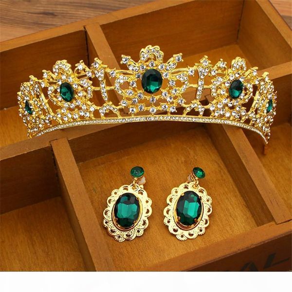 vintage wedding bridal green red crown crystal rhinestone tiara hair accessories headpiece headband earrings jewelry set princess headdress, Slivery;golden
vintage wedding bridal green red crown crystal rhinestone tiara hair accessories headpiece headband earrings jewelry set princess headdress, Slivery;golden