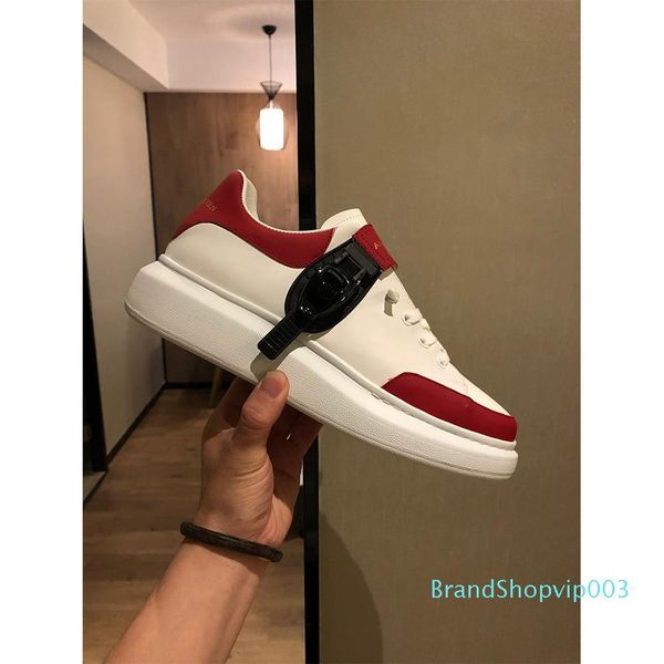sneakers buckle genuine leather lovers platform shoes flat casual shoes for man woman, Black
sneakers buckle genuine leather lovers platform shoes flat casual shoes for man woman, Black