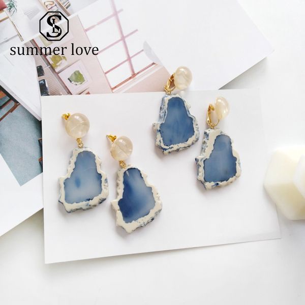 2019 fashion design acrylic irregular long drop earrings marble pattern stone handmade geometric resin stud earrings for women, Silver
2019 fashion design acrylic irregular long drop earrings marble pattern stone handmade geometric resin stud earrings for women, Silver