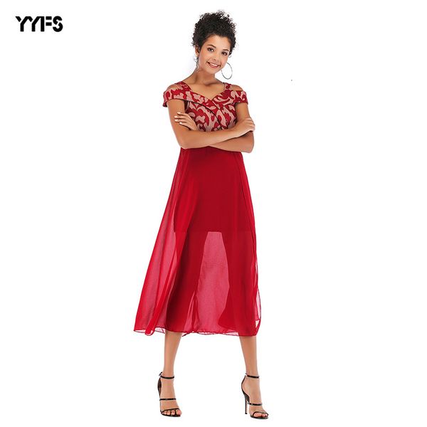 one women's wear word collar crochet with bare shoulders full skirt screen yarn splicing dress female, Red;white
one women's wear word collar crochet with bare shoulders full skirt screen yarn splicing dress female, Red;white