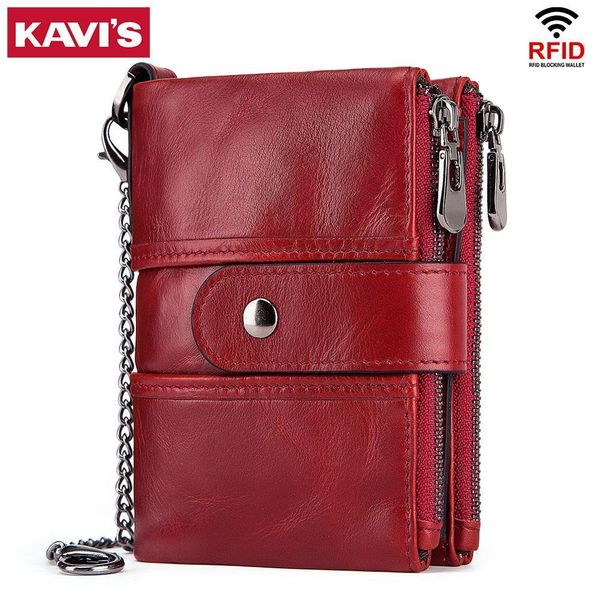 kavis rfid 100% genuine leather women wallet female portomonee coin purse short male money bag quality designer male card small j190719, Red;black
kavis rfid 100% genuine leather women wallet female portomonee coin purse short male money bag quality designer male card small j190719, Red;black