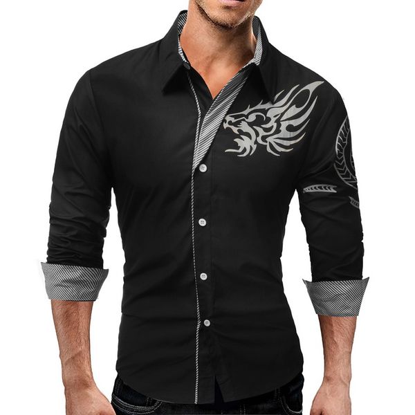 lasperal dragons printed men shirts dress slim business long sleeve casual shirts male plus size chemise social shirt camisas, White;black
lasperal dragons printed men shirts dress slim business long sleeve casual shirts male plus size chemise social shirt camisas, White;black