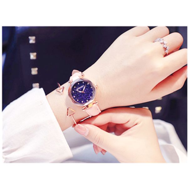 2019 simple style ladies quartz watch new fashion starry dial matte belt ladies watch multi-color optional, Slivery;brown
2019 simple style ladies quartz watch new fashion starry dial matte belt ladies watch multi-color optional, Slivery;brown