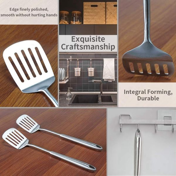 stainless steel spatula, sanding frying shovel, ergonomic round handle, kitchen cooking spoon other kitchen dining bar
stainless steel spatula, sanding frying shovel, ergonomic round handle, kitchen cooking spoon other kitchen dining bar