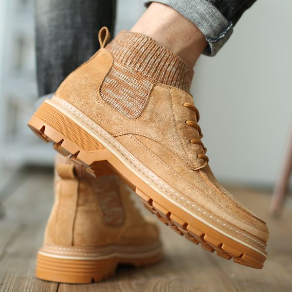 casual high gang ankle boots leather shoes mate men casual shoes locomotive boots for vintage men, Black
casual high gang ankle boots leather shoes mate men casual shoes locomotive boots for vintage men, Black