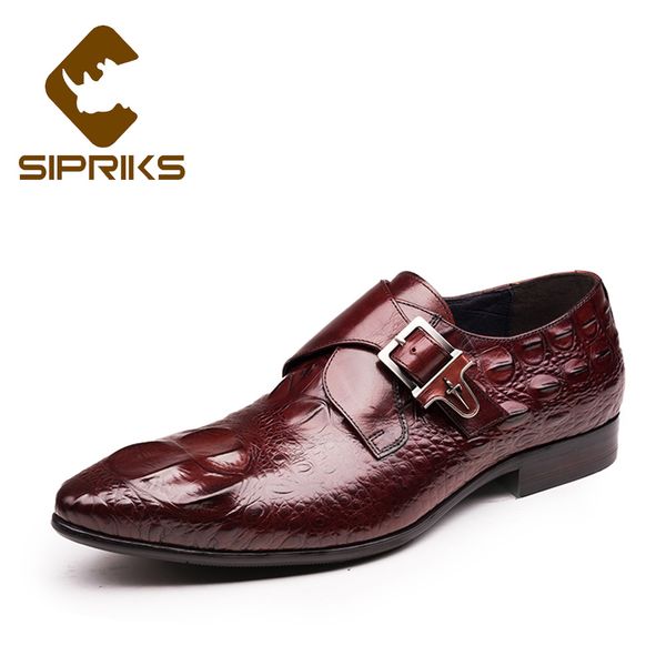 sipriks mens single monk strap shoes genuine leather burgundy dress shoes with buckle strap italian mens business office, Black
sipriks mens single monk strap shoes genuine leather burgundy dress shoes with buckle strap italian mens business office, Black