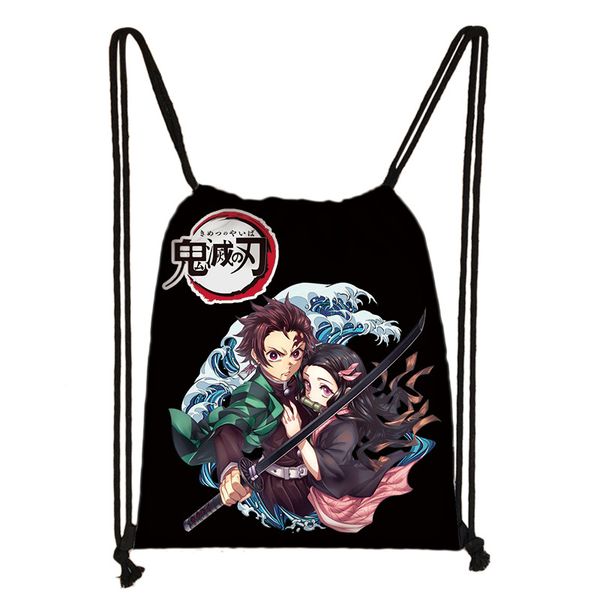 demon slayer kimetsu no yaiba drawstring bag fashion cute storage bags kamado nezuko tanjirou teenager girl boy travel backpack
demon slayer kimetsu no yaiba drawstring bag fashion cute storage bags kamado nezuko tanjirou teenager girl boy travel backpack