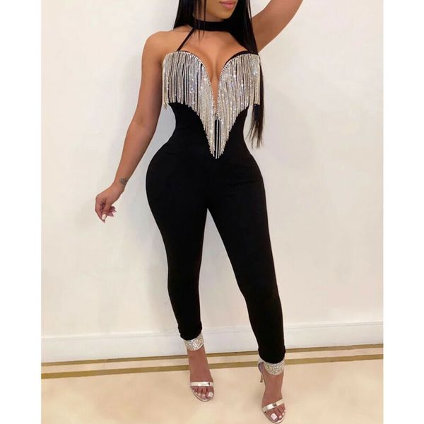new fashion women jumpsuit romper overalls deep v tassels tight playsuit leg rompers female, Black;white
new fashion women jumpsuit romper overalls deep v tassels tight playsuit leg rompers female, Black;white