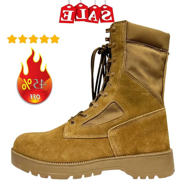 Men's Tactical Leather Combat Hiking Boots