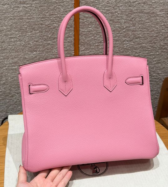 10A Designer Women Bag Designer Tote Bag 25Cm 30Cm 35Cm Handmade Waxed Thread Imported Togo Leather Yellow Orange Luxurys Handbags Bags Luxury Designer Bag Gift Box-image