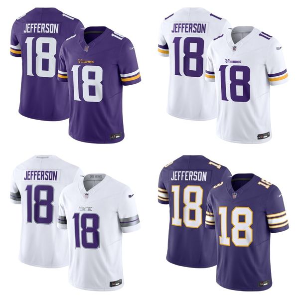 Custom Vapor F.U.S.E. Stitched Tackle Twill Jersey - 9 J.J. Mccarthy 18 Justin …