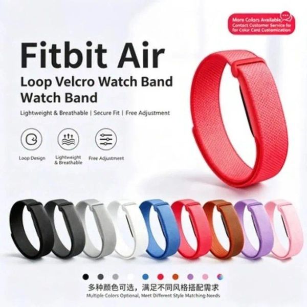 Adjustable Nylon Loop Watch Band For Google Fitbit Air Soft Breathable Sport St…