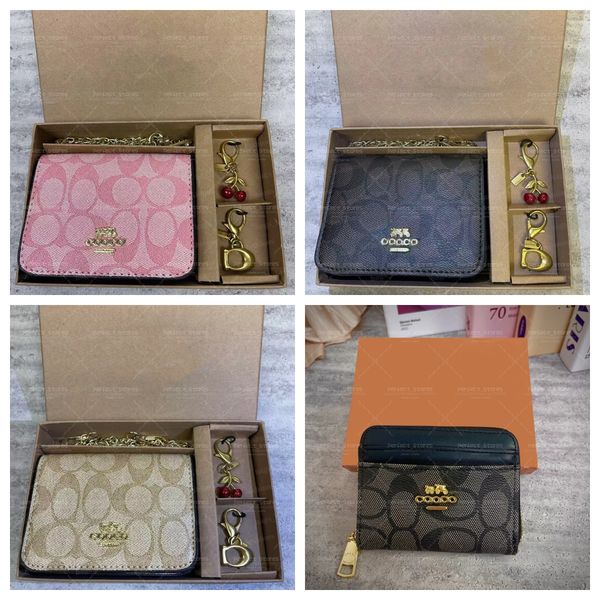 Designer Mini Wallet with Cherry Print