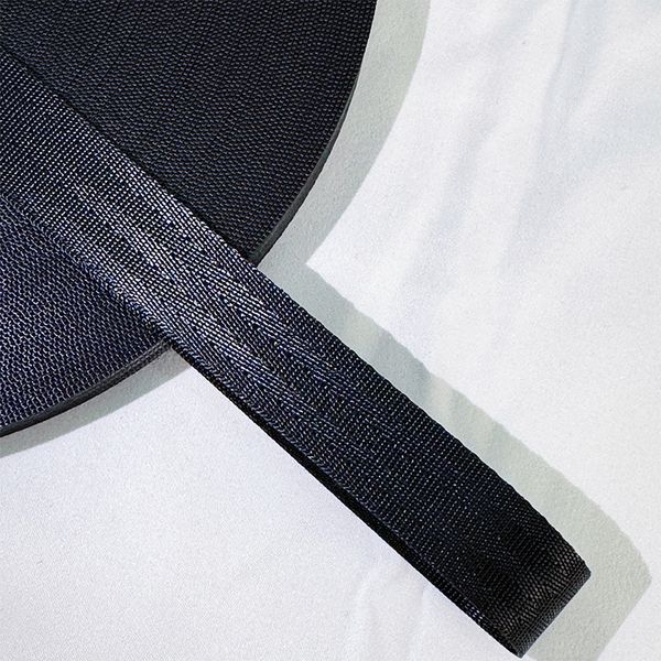 Safety pattern imitation nylon webbing with high toughness and anti slip for outdoor luggage DIY special webbing black 2.5cm