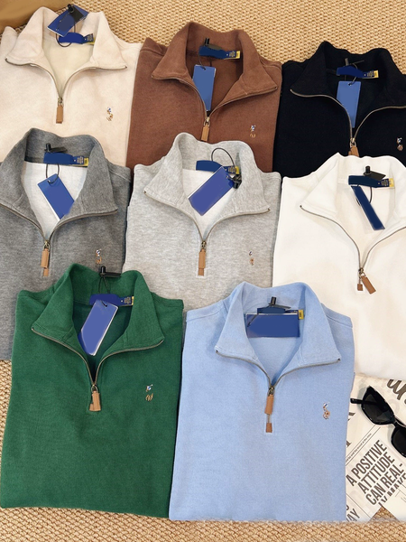 Men's Winter Flce Hoodies Warmth Casual Sports Hoodie Sweatshirts Stand Fit Long Slve Zipper Casual Coats