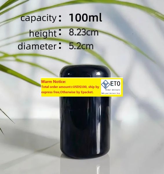 wholesale Black Violet Glass Jar container storage Screw Cap, Moisture-Proof, Odor-Proof & Light-Proof, Market-Popular, Customizable ZZ