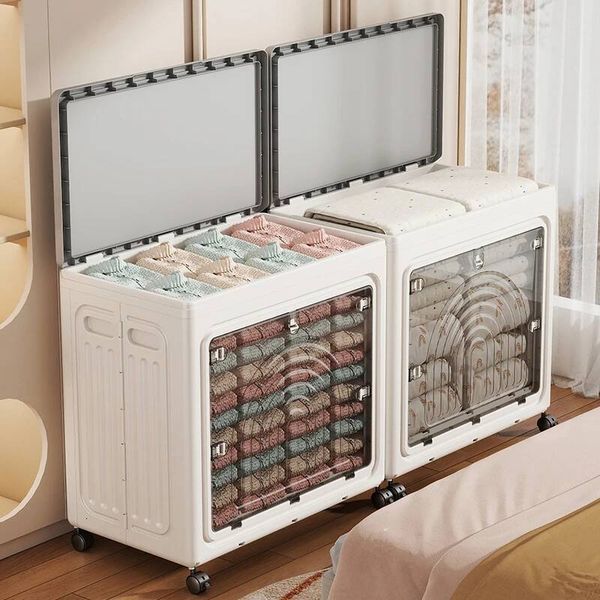 Bestseller Foldable living room bedroom clothes organization box, quilt and toy large-capacity flip cover storage box ddmytues