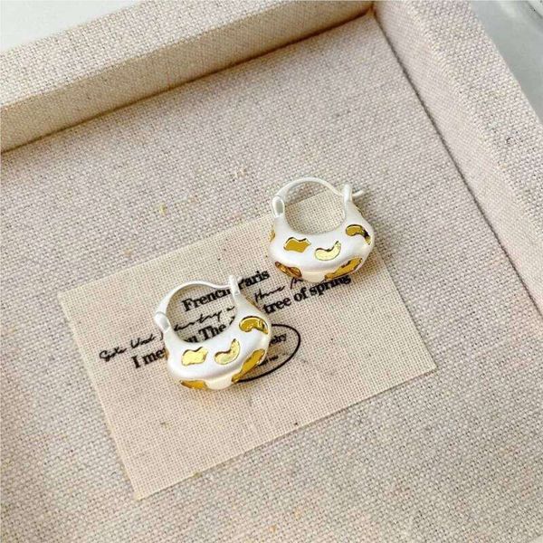 Sam Panda 925 Sterling Silver Lava Earrings for Women Frosting Fresh Minimalist Exquisite Elegant Cute Jewelry Gift Dropshipping
