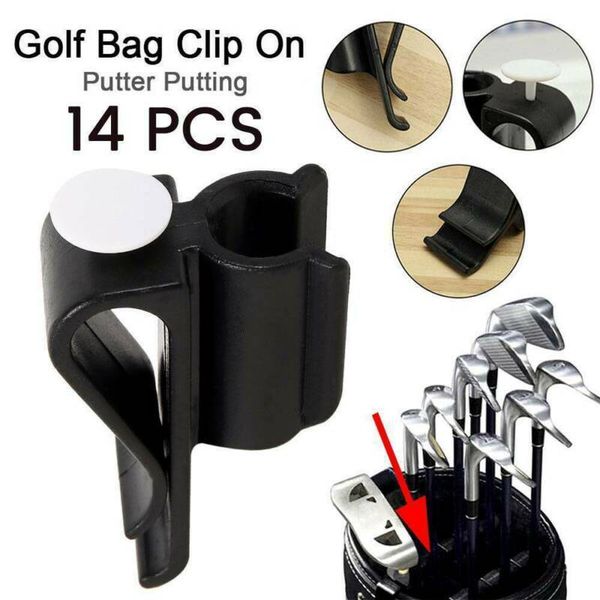Golf Club Accessory Putter Clip Anti-Slip Design Bag-Attachable Compatible With 13.5-14mm Diameter Clubs 14-pcs Gifts For Boyfriend/Husband/Father/Brother