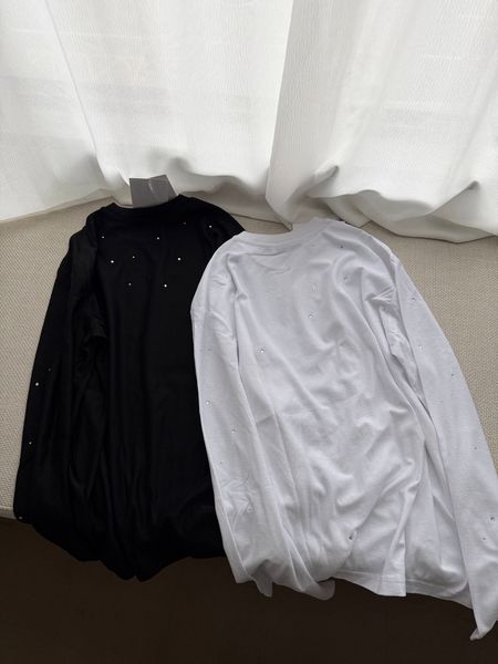 Silver Logo Long Sleeve Shirt Elegant And Versatile Design