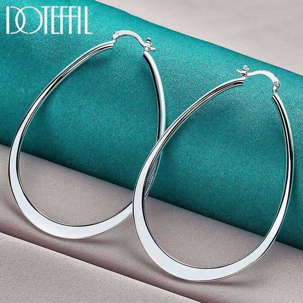 DOTEFFIL 925 Sterling Silver Smooth Big U Circle — compare prices at CompareOffers